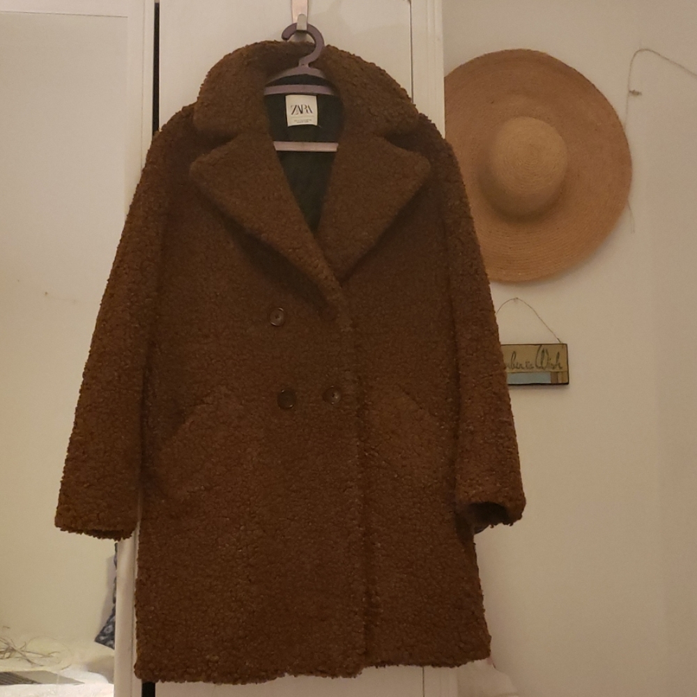 Zara Teddy Coat M